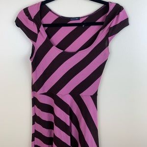 Zio stripped a-line dress